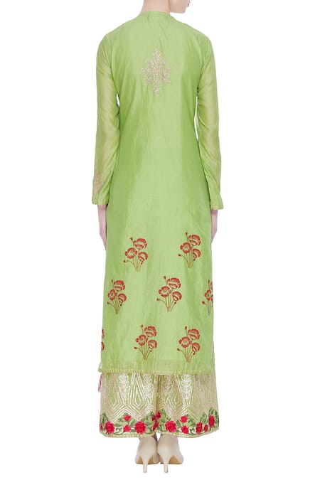 Abhi Singh Chanderi Kurta Palazzo Set 