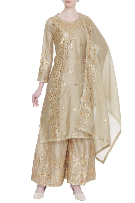 Abhi Singh Chanderi Kurta Palazzo Set 