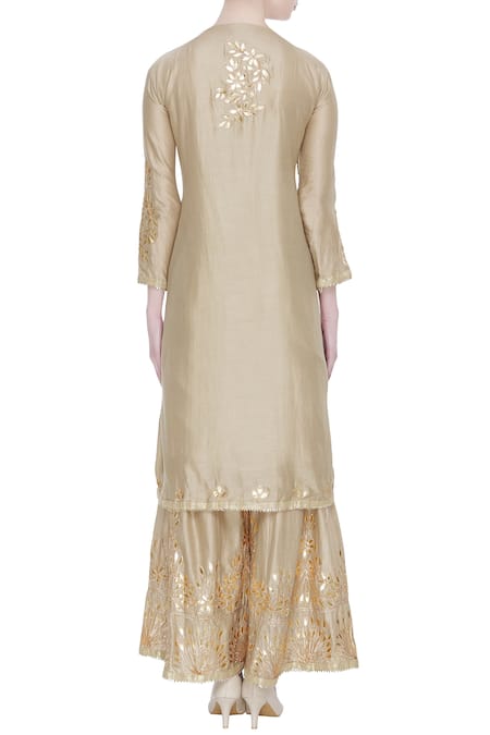 Abhi Singh Chanderi Kurta Palazzo Set 