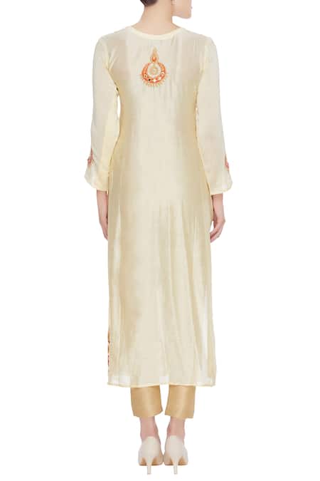 Abhi Singh Chanderi Silk Kurta with Dupatta 