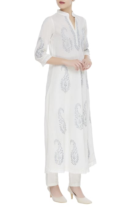 Nazar by Indu Embroidered Long Kurta 