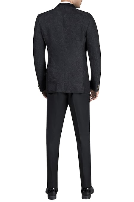 Nivedita Saboo Embroidered Double Button Jacket Trouser Set 