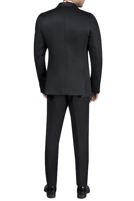 Nivedita Saboo Self Textured Button Jacket Trouser Set 