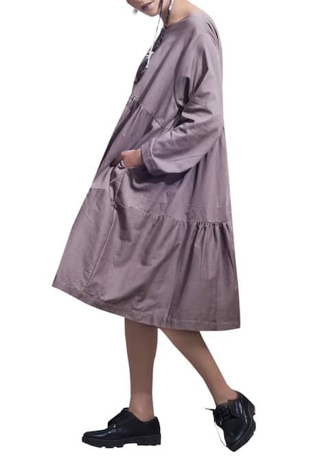 Bohame Tiered shirt dress 