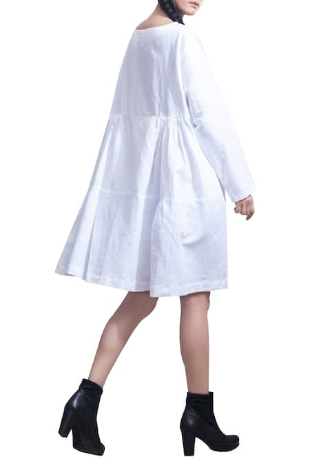 Bohame Button Front Shirt Dress 