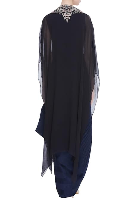 Kavita Bhartia Draped Gown with Cape 