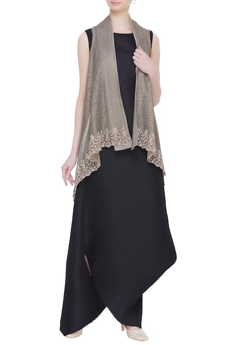 Kavita Bhartia Draped Dress with Jacket 