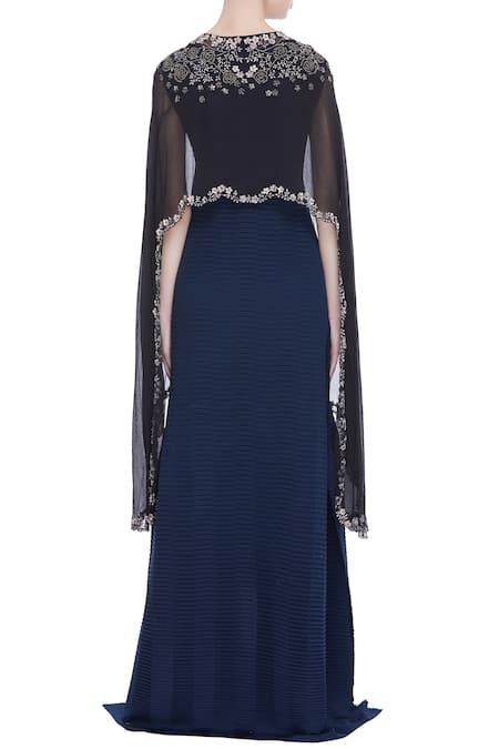 Kavita Bhartia Asymmetric Dress with Cape 