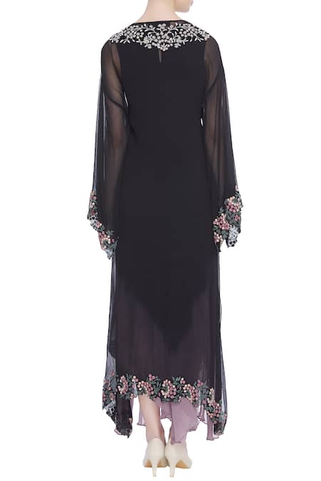 Kavita Bhartia Asymmetric Tunic with Cape 