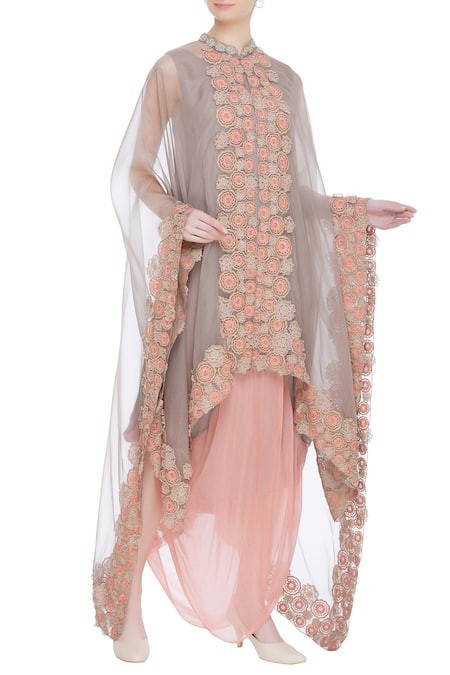 Kavita Bhartia Embroidered Cape with Tunic 