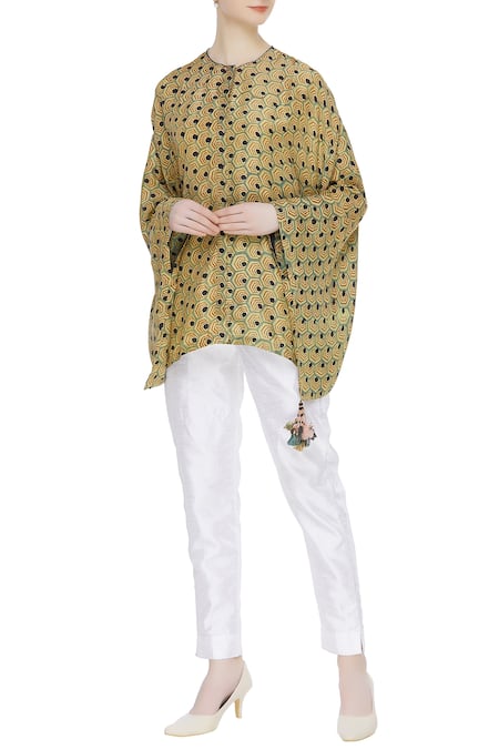 Divya Sheth Silk Printed Shirt 