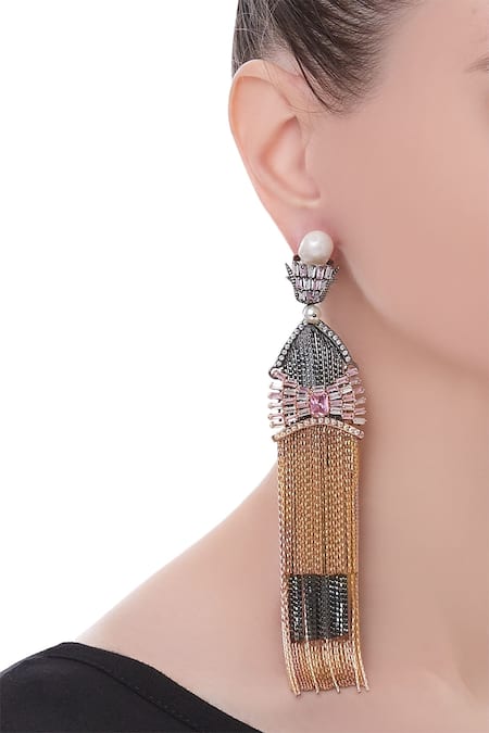 Buy Art Sundari Silver-Plated Alloy Boho Chandbaali Tassel Earrings (Pack  of 3 Pair) for Women & Girls Fashion | Traditional Earrings | Earrings set  | Accessories Jewellery | Birthday & Anniversary Gift.