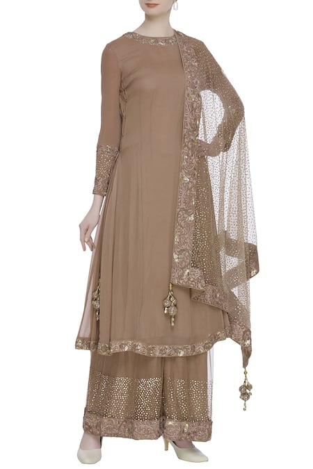 Mahima Batra Embellished Kurta Palazzo Set 