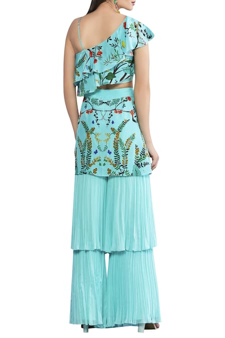 Limerick By Abirr N' Nanki Printed Crop Top 