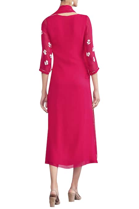 Limerick By Abirr N' Nanki Draped cowl neck kurta 