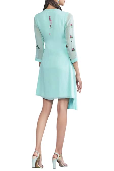 Limerick By Abirr N' Nanki Asymmetric pleated tunic 