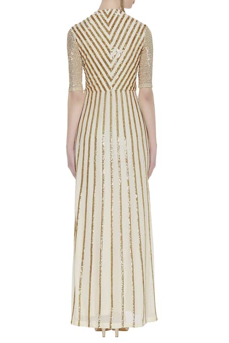 Huemn Embellished Wrap Gown 