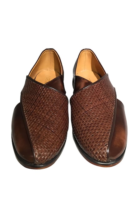 Artimen Leather Peshawari Woven Shoes 