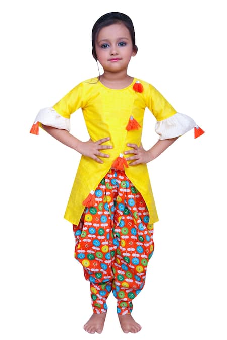 Kirti Agarwal - Pret N Couture Frilled sleeves top with dhoti pants 