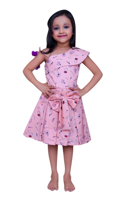 Kirti Agarwal - Pret N Couture Pleated flare printed dress 