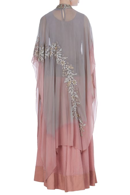 Kavita Bhartia Asymmetric Cape & Palazzo Set 