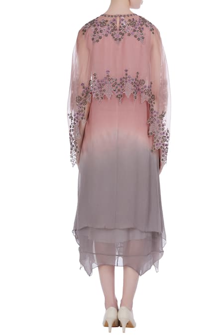 Kavita Bhartia Embroidered Cape with Kurta 