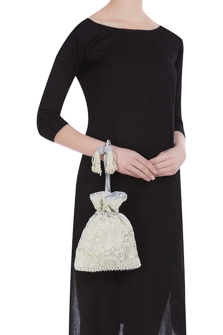 The Pink Potli Bead Embellished Potli 