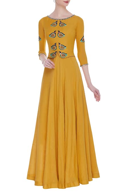 Beige Sequin-embellished denim strapless dress | Rick Owens | MATCHES UK