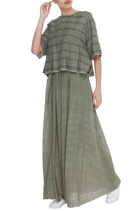 Urvashi Kaur Gathered waist maxi skirt 