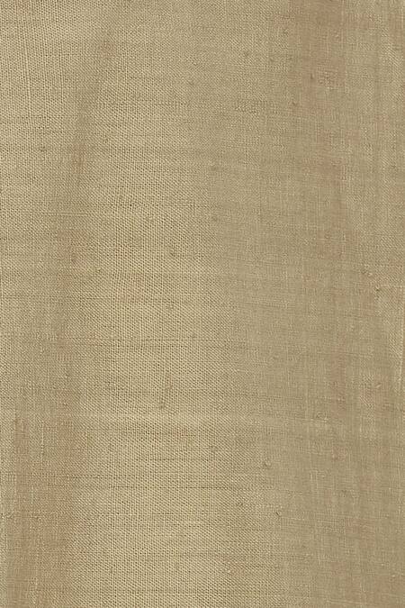 Urvashi Kaur_Beige Silk Beads, Embroidery Open Neck Matka Cutdana And Jacket _at_Aza_Fashions