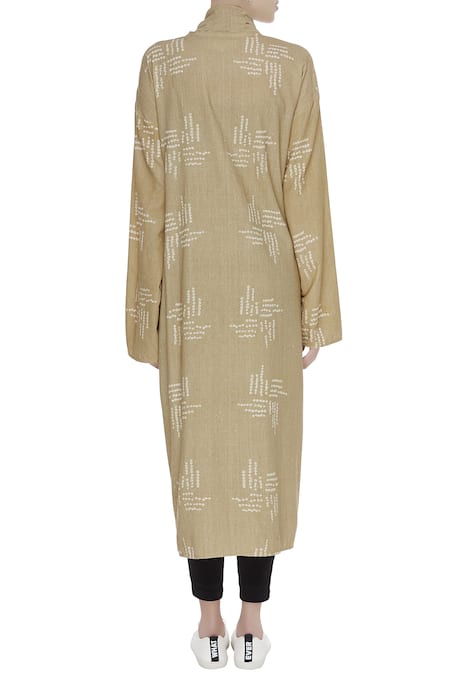 Urvashi Kaur Matka Silk Cutdana & Beads Embroidered Jacket 