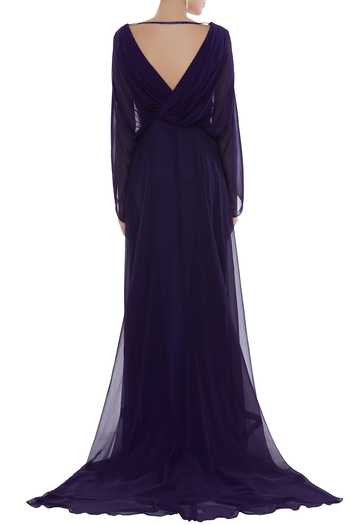 Buy Kommal Sood Purple Overlap Style 