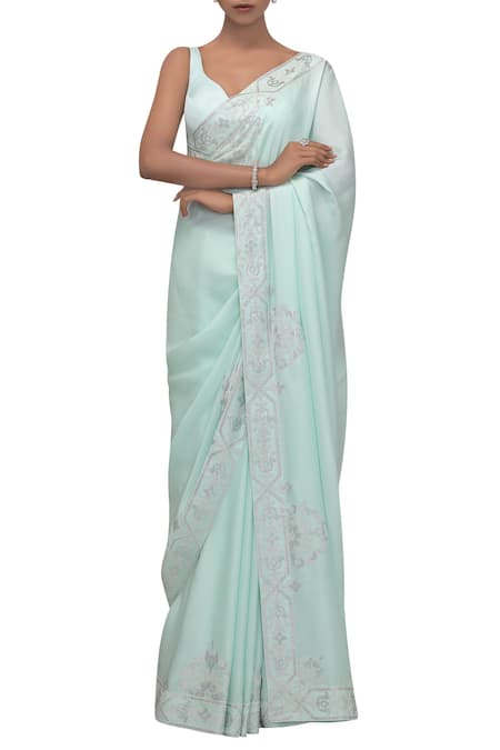 Chhaya Mehrotra Silk Organza Saree with Blouse 