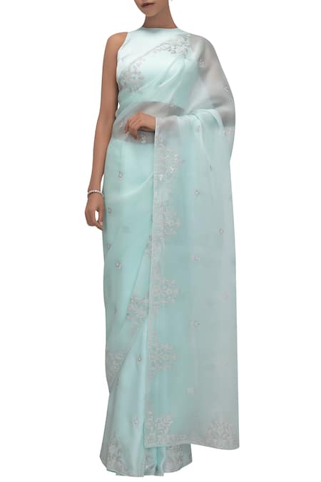 Chhaya Mehrotra Silk Organza Saree with Blouse 