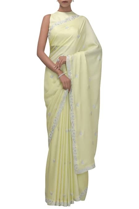 Chhaya Mehrotra Silk Satin Saree with Blouse 