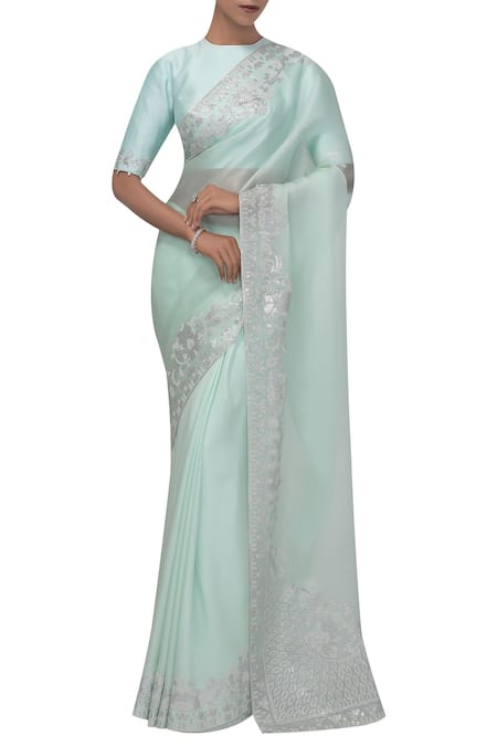 Chhaya Mehrotra Silk Organza Saree with Blouse 