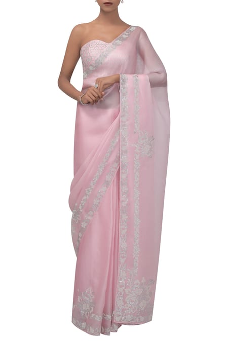 Chhaya Mehrotra Silk Organza Saree with Blouse 