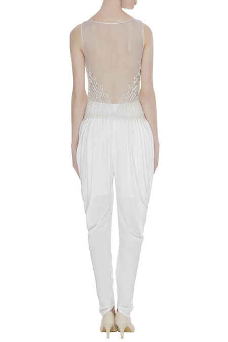 Arpan Vohra Embroidered Kurta & Dhoti Pant Set 