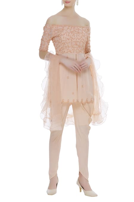 ARPAN VOHRA Embroidered Kurta & Dhoti Pant Set 