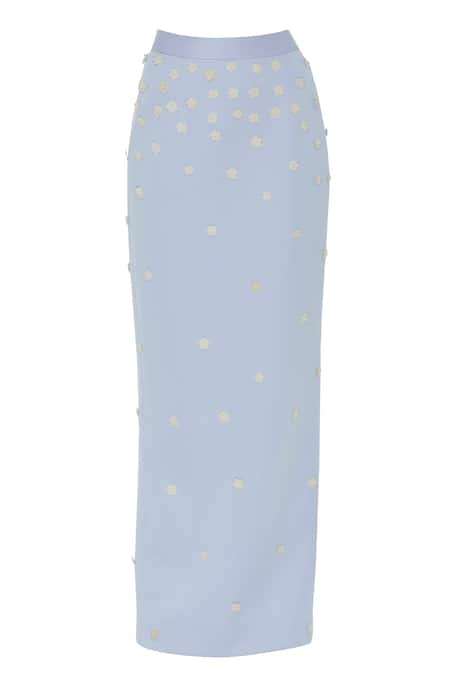 Archana Rao Floral applique maxi skirt 