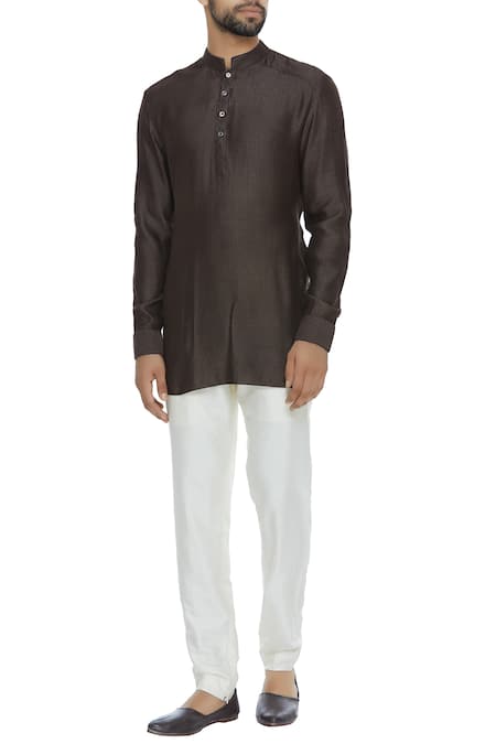 BUBBER COUTURE Jacquard Short Kurta 