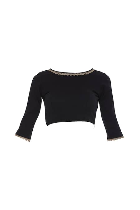 Pranay Baidya Embroidered & Textured Blouse 