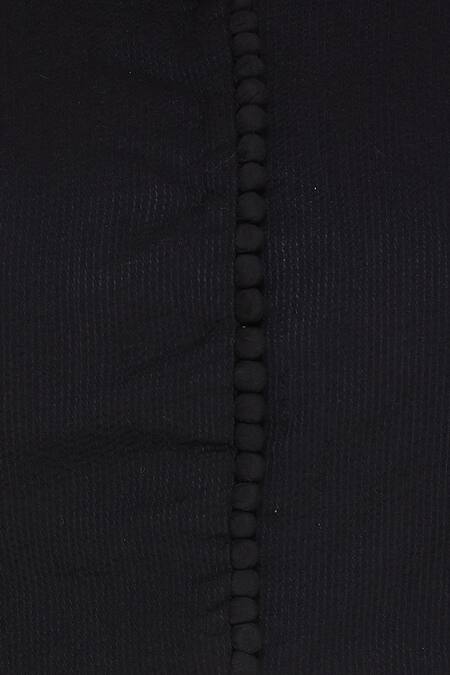 Buy Pranay Baidya Black Collared Neck Embroidered Blouse Online at Aza Fashions Buy_Pranay Baidya_Black Collared Neck Embroidered Blouse_Online_at_Aza_Fashions