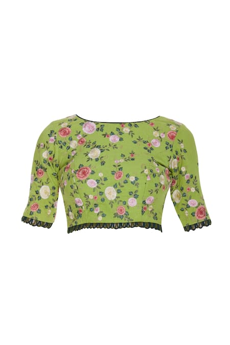 Pranay Baidya Embroidered Floral Motif Blouse 