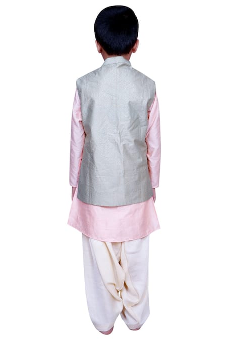 Kirti Agarwal - Pret N Couture Kurta with foil print jacket & salwar 