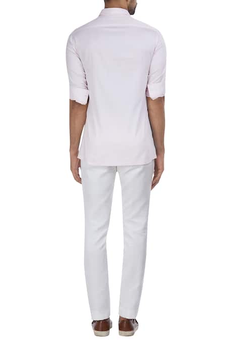 Mapxencars Color Block Ctton Shirt 