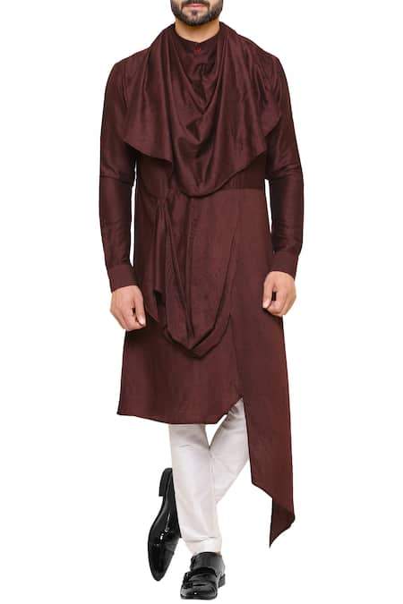 Amaare Front Drape Kurta With Pant 