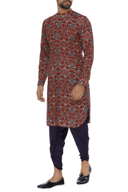 Pranay Baidya Cotton Silk Dhoti Pants 