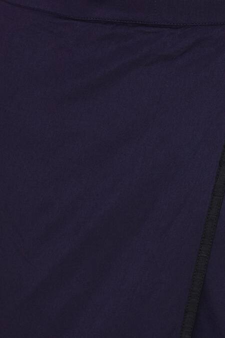 Buy_Pranay Baidya_Blue Cotton Silk Dhoti Pants _Online_at_Aza_Fashions