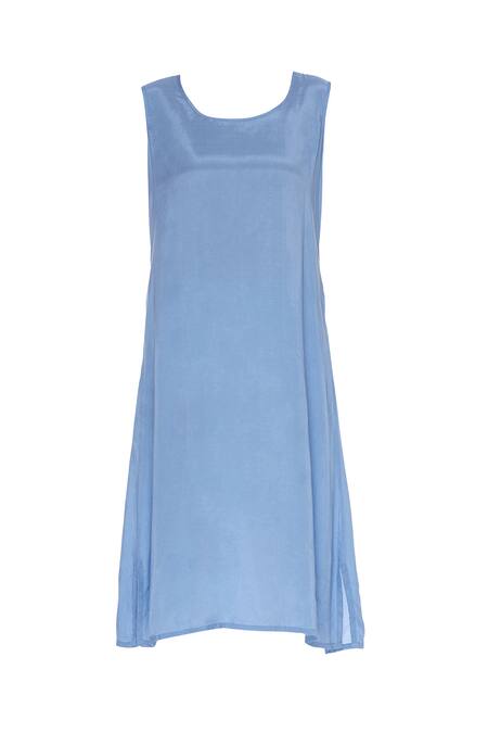 Shop Aalyxir Blue Chanderi Embroidered Beads Notched Round 3d Tunic Online at Aza Fashions Shop_Aalyxir_Blue Chanderi Embroidered Beads Notched Round 3d Tunic_Online_at_Aza_Fashions